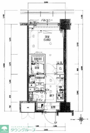 ハーモニーレジデンス武蔵小杉#002の物件間取画像